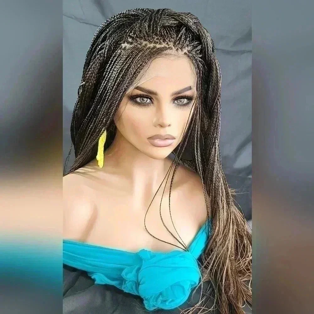 Braided wigs, 100% handmade, long braids  gorgeous, micro millions braids, NWT - Picture 17 of 17
